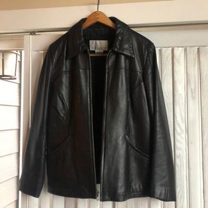 Nine West Black leather jacket